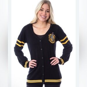 Harry Potter Hufflepuff Crest Cardigan Sweater